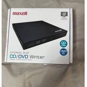 Maxell External Slim CD‎ DVD Writer USB 2.0 Portable Optical Drive